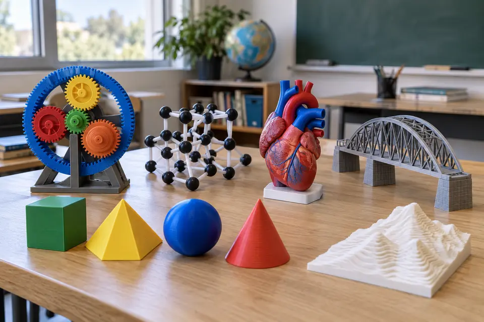 Intricate 3D-printed educational models
