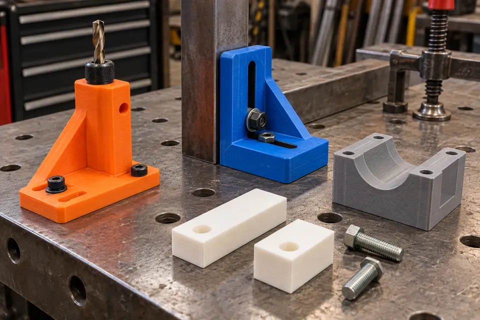 Custom 3D-printed jigs and fixtures