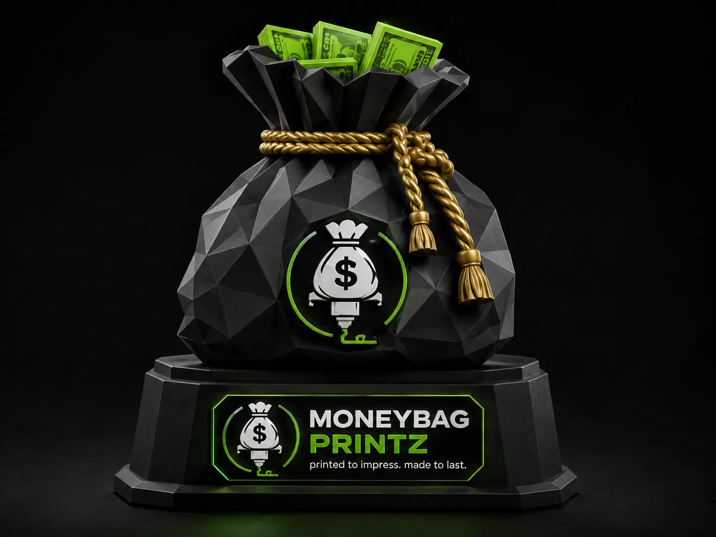 Custom printed trophy concept